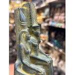Handcrafted Stone Amun Ra and Mut Statue – Ancient Egyptian Mythology