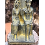 Handcrafted Stone Amun Ra and Mut Statue – Ancient Egyptian Mythology