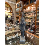 Handmade Blue Stone Statue: Egyptian God Shu, God of Air (35 cm)