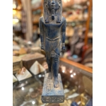 Handmade Blue Stone Statue: Egyptian God Shu, God of Air (35 cm)