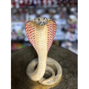 Handmade Egyptian Uraeus Cobra Statue, Wadjet Serpent Goddess