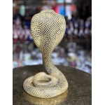 Handmade Egyptian Uraeus Cobra Statue, Wadjet Serpent Goddess