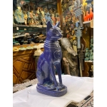 Handmade Gemstone Bastet Statue: Egyptian Goddess Home Decor