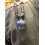 Handmade Lapis Lazuli Sekhmet Necklace: Egyptian Goddess Jewelry
