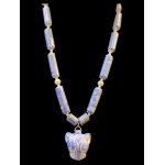 Handmade Lapis Lazuli Sekhmet Necklace: Egyptian Goddess Jewelry