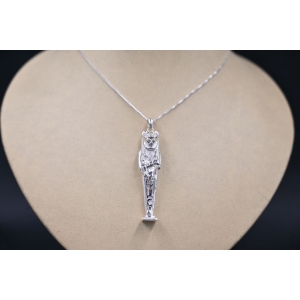 Handmade Sterling Silver Sekhmet Goddess Amulet