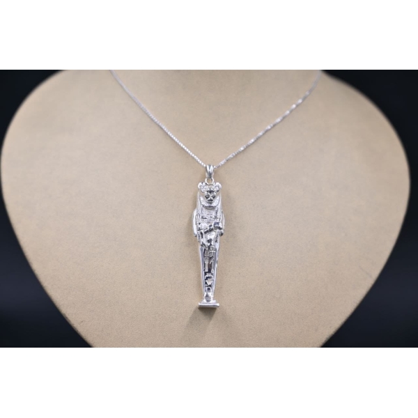 Handmade Sterling Silver Sekhmet Goddess Amulet