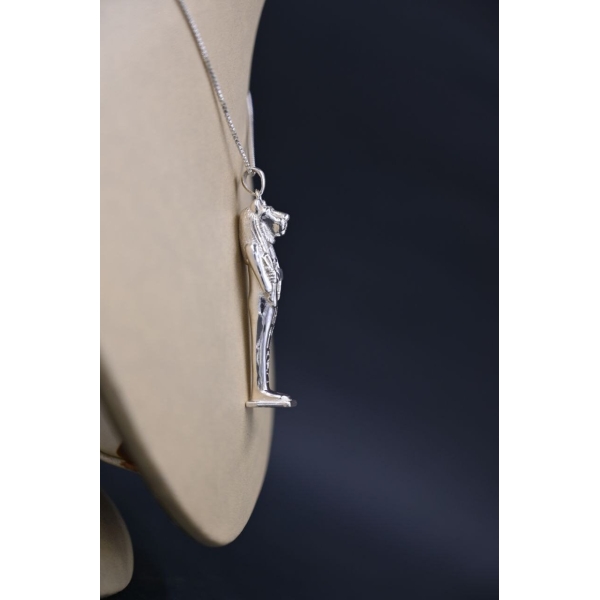 Handmade Sterling Silver Sekhmet Goddess Amulet
