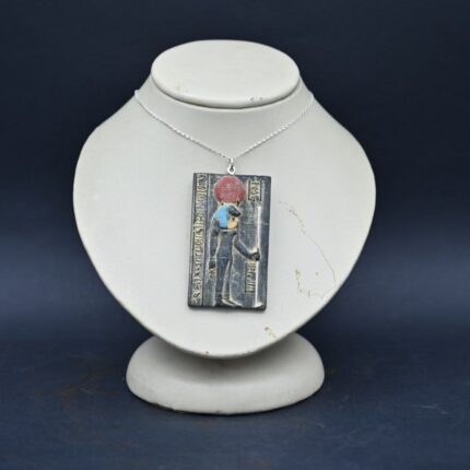 Handmade Stone Sekhmet Amulet, Egyptian Goddess of War