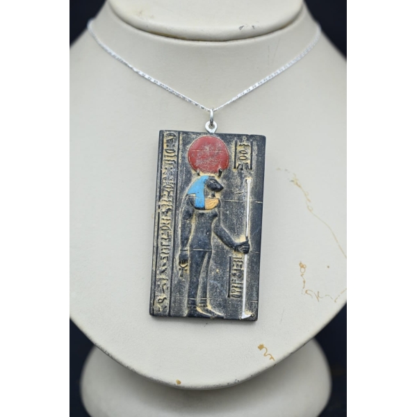 Handmade Stone Sekhmet Amulet, Egyptian Goddess of War