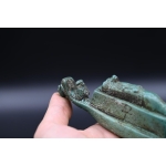 Handmade Stone Thoth Boat Statue: Egyptian Antiquity Replica