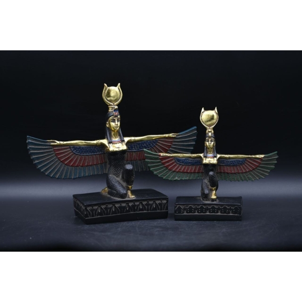 Hathor-EgyptianStatue-Goddess of heaven,love,beauty, happiness-fertility in ancient Egyptian mythology-sculpture antiques statue-Egypt myths