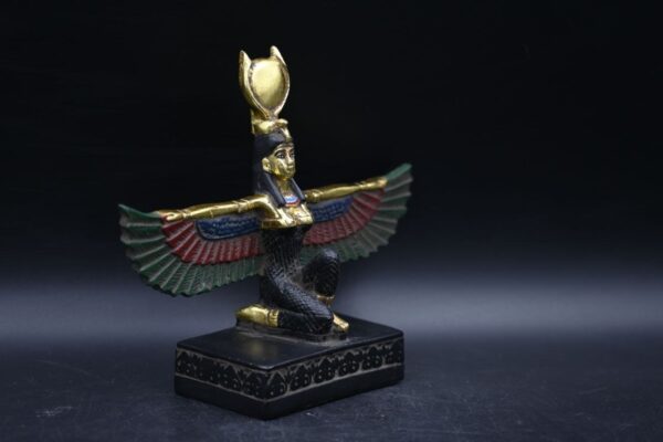 Hathor-EgyptianStatue-Goddess of heaven,love,beauty, happiness-fertility in ancient Egyptian mythology-sculpture antiques statue-Egypt myths - صورة إضافية 10
