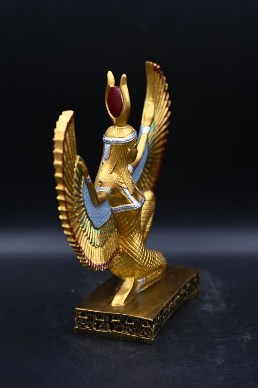 Hathor-EgyptianStatue-Goddess of heaven,love,beauty, happiness-fertility in ancient Egyptian mythology-sculpture antiques statue-Egypt myths