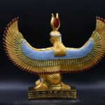 Hathor-EgyptianStatue-Goddess of heaven,love,beauty, happiness-fertility in ancient Egyptian mythology-sculpture antiques statue-Egypt myths - صورة إضافية 3