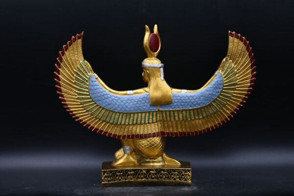 Hathor-EgyptianStatue-Goddess of heaven,love,beauty, happiness-fertility in ancient Egyptian mythology-sculpture antiques statue-Egypt myths - صورة إضافية 3