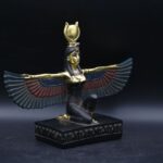 Hathor-EgyptianStatue-Goddess of heaven,love,beauty, happiness-fertility in ancient Egyptian mythology-sculpture antiques statue-Egypt myths - صورة إضافية 3