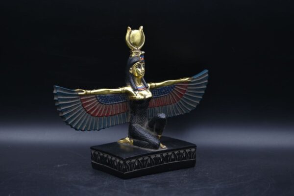 Hathor-EgyptianStatue-Goddess of heaven,love,beauty, happiness-fertility in ancient Egyptian mythology-sculpture antiques statue-Egypt myths - صورة إضافية 3