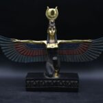 Hathor-EgyptianStatue-Goddess of heaven,love,beauty, happiness-fertility in ancient Egyptian mythology-sculpture antiques statue-Egypt myths - صورة إضافية 4