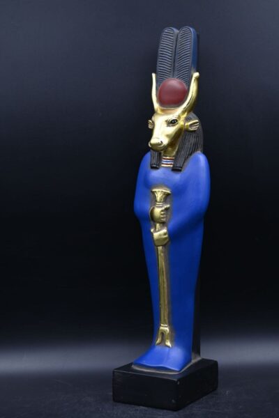 Hathor-EgyptianStatue-Goddess of heaven,love,beauty, happiness-fertility in ancient Egyptian mythology-sculpture antiques statue-Egypt myths - صورة إضافية 4