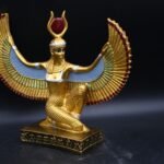Hathor-EgyptianStatue-Goddess of heaven,love,beauty, happiness-fertility in ancient Egyptian mythology-sculpture antiques statue-Egypt myths - صورة إضافية 5