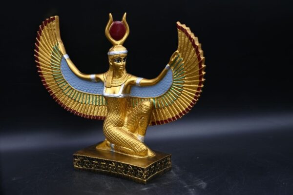 Hathor-EgyptianStatue-Goddess of heaven,love,beauty, happiness-fertility in ancient Egyptian mythology-sculpture antiques statue-Egypt myths - صورة إضافية 5