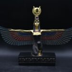 Hathor-EgyptianStatue-Goddess of heaven,love,beauty, happiness-fertility in ancient Egyptian mythology-sculpture antiques statue-Egypt myths - صورة إضافية 5