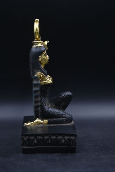 Hathor-EgyptianStatue-Goddess of heaven,love,beauty, happiness-fertility in ancient Egyptian mythology-sculpture antiques statue-Egypt myths - صورة إضافية 6