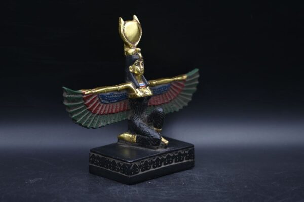 Hathor-EgyptianStatue-Goddess of heaven,love,beauty, happiness-fertility in ancient Egyptian mythology-sculpture antiques statue-Egypt myths - صورة إضافية 7