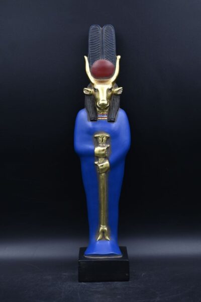 Hathor-EgyptianStatue-Goddess of heaven,love,beauty, happiness-fertility in ancient Egyptian mythology-sculpture antiques statue-Egypt myths - صورة إضافية 8