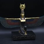 Hathor-EgyptianStatue-Goddess of heaven,love,beauty, happiness-fertility in ancient Egyptian mythology-sculpture antiques statue-Egypt myths - صورة إضافية 8