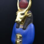 Hathor-EgyptianStatue-Goddess of heaven,love,beauty, happiness-fertility in ancient Egyptian mythology-sculpture antiques statue-Egypt myths - صورة إضافية 9