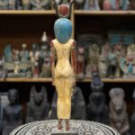 Hathor-Goddess of heaven, love, beauty, happiness and fertility in ancient Egyptian mythology-sculpture antiques statue - صورة إضافية 5