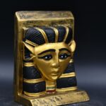 Hathor Mask Statue: Egyptian Goddess Sculpture - صورة إضافية 4