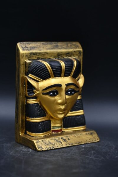 Hathor Mask Statue: Egyptian Goddess Sculpture - صورة إضافية 4