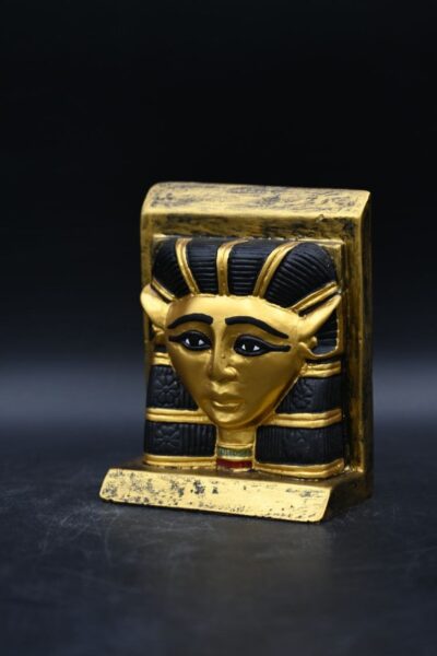 Hathor Mask Statue: Egyptian Goddess Sculpture - صورة إضافية 6