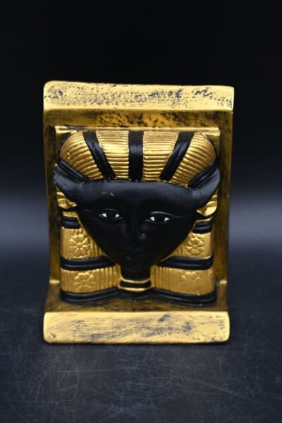 Hathor Mask Statue: Egyptian Goddess Sculpture - صورة إضافية 7