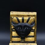 Hathor Mask Statue: Egyptian Goddess Sculpture - صورة إضافية 9