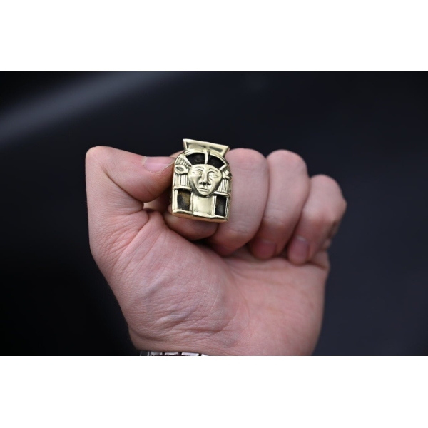 Hathor ring-amazing Ring the symbol of good luck-good life-ancient Egyptian ornament-mythology - صورة إضافية 6