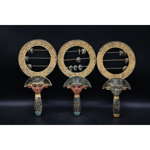 Hathor Sistrum: Egyptian Religious Instrument Replica