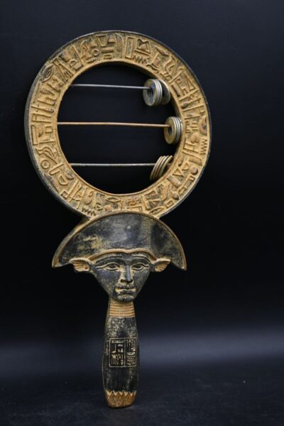 Hathor Sistrum: Egyptian Religious Instrument Replica - صورة إضافية 2