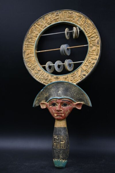 Hathor Sistrum: Egyptian Religious Instrument Replica - صورة إضافية 3