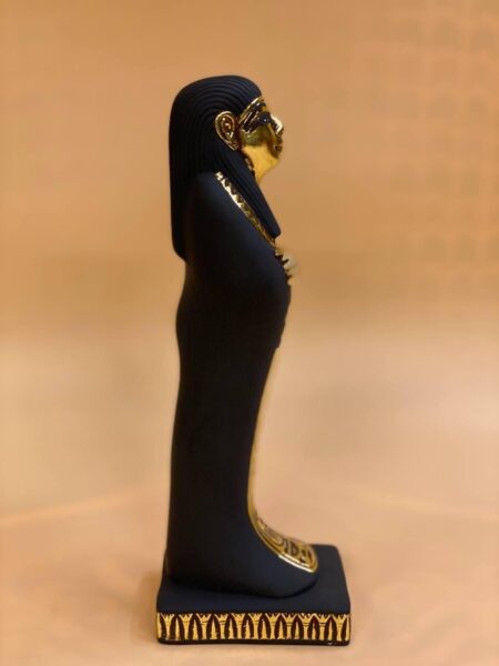 Hathor Statue: Vintage Egyptian Goddess Idol, Stone - صورة إضافية 4
