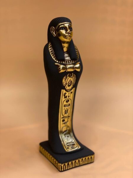 Hathor Statue: Vintage Egyptian Goddess Idol, Stone - صورة إضافية 5