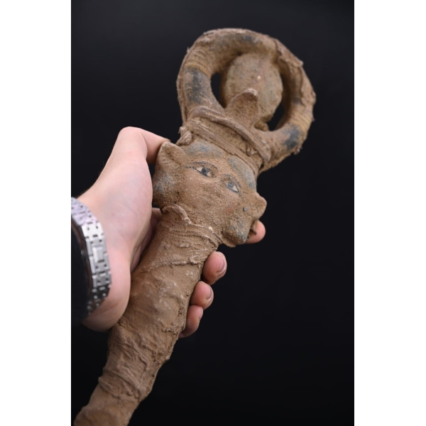 Hathor Was Scepter, Egyptian Antiquity Symbol, Made in Egypt