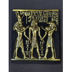 Horus, Anubis & King Tut Relief: Handmade Egyptian Antique Replica
