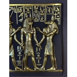 Horus, Anubis & King Tut Relief: Handmade Egyptian Antique Replica