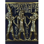 Horus, Anubis & King Tut Relief: Handmade Egyptian Antique Replica