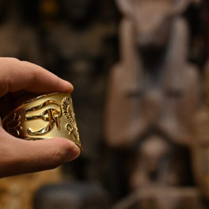 Horus Falcon Bracelet,god of protection and peace silver made / replica-Egyptian antiques Mythology-Antiquities-Egyptian Jewelry - صورة إضافية 2