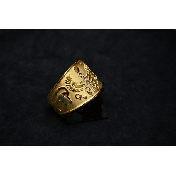 Horus Falcon Bracelet,god of protection and peace silver made / replica-Egyptian antiques Mythology-Antiquities-Egyptian Jewelry - صورة إضافية 4